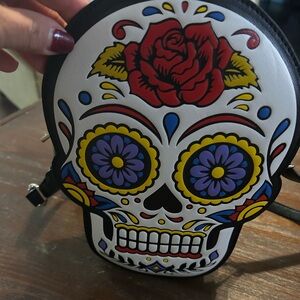 Colorful Skull Design crossbody